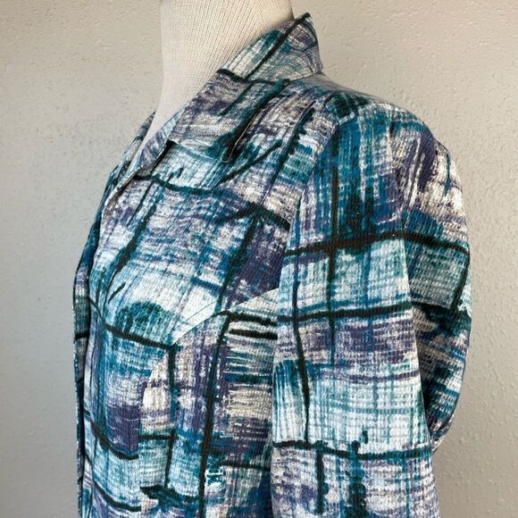 Christopher & Banks Snap Down Top Size M EUC - Picture 5 of 8